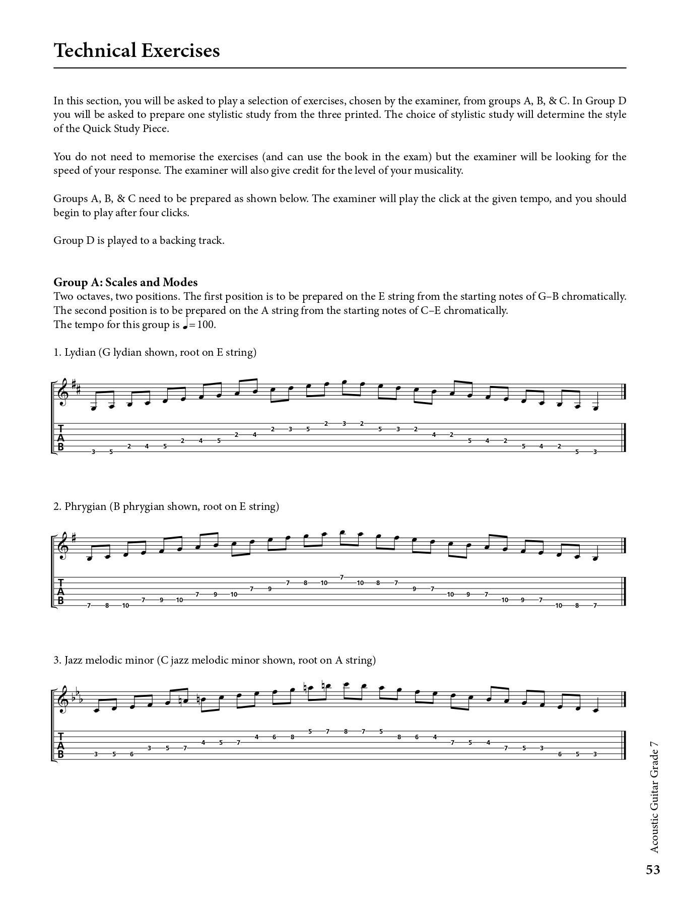 Acoustic Guitar Grade 7 Sample # 1