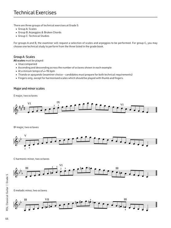 Classical Guitar Grade 5 Sample # 3