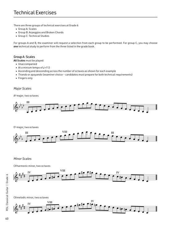 Classical Guitar Grade 6 Sample # 3
