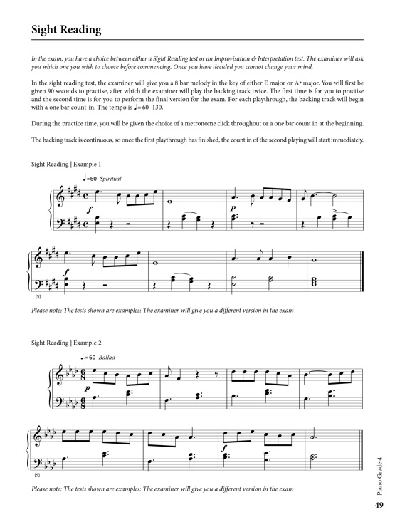Piano Grade 4 Sample # 3