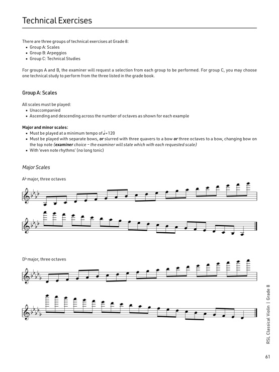 Classical Violin Grade 8 Sample # 3