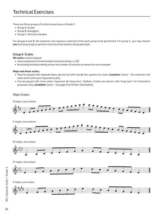 Classical Violin Grade 3 Sample # 3