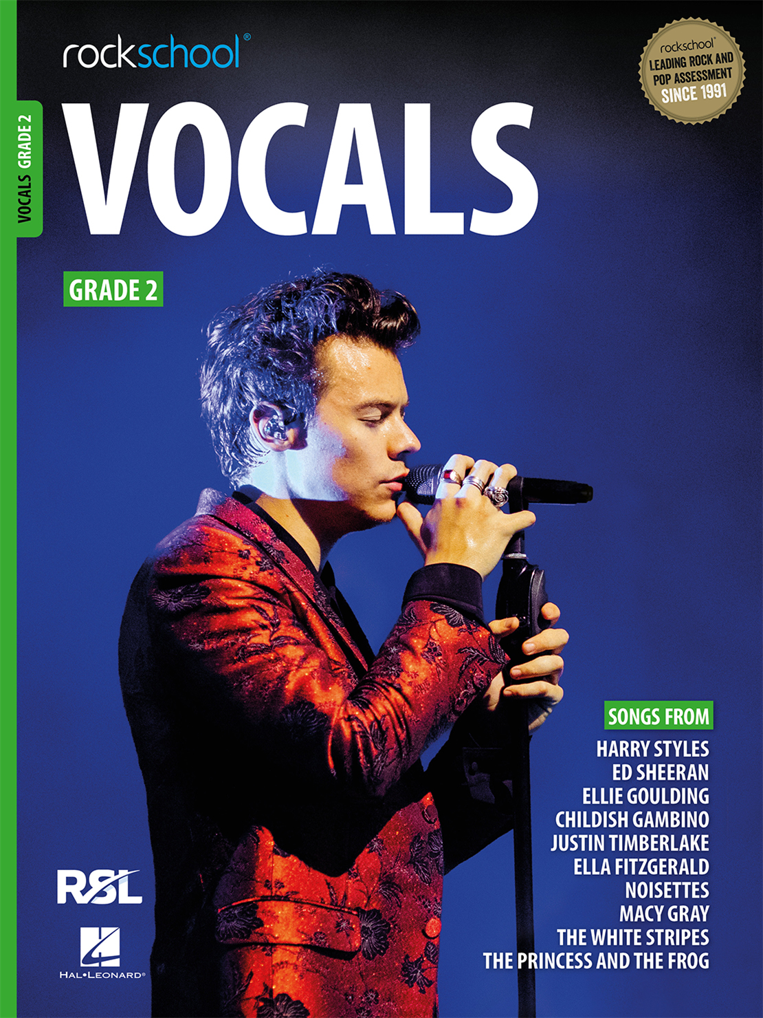 Rockschool Vocals Male Singers Grade 2 Music Book with Audio Access 